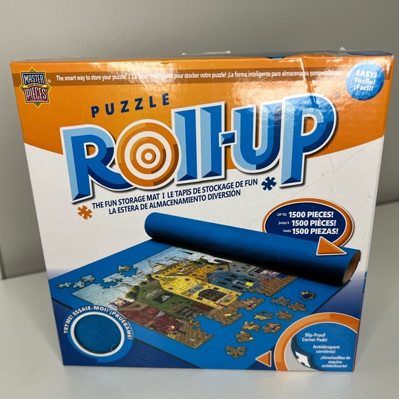 NEW! ROLL-UP puzzle mat. 24”x42” BRAND NEW SEALED box. Fits up to 1500 pieces. - Picture 2 of 4